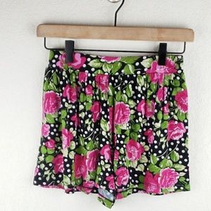 ASOS polka dot floral shorts
